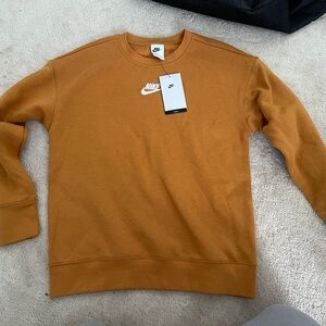 Kids Orange Rust Nike Crew with Tags